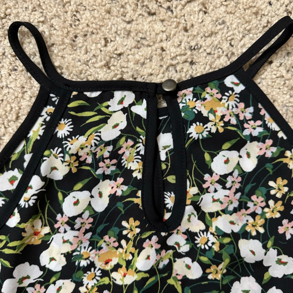 PaperMoon Floral Halter Neck With Cutouts Top Size Small - Picture 10 of 10